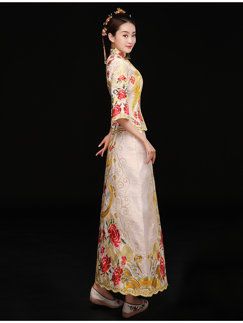 中式秀禾禮服，復古潮流新娘禮服