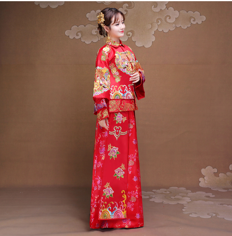 雙喜秀禾服，時尚復古新娘中式禮服