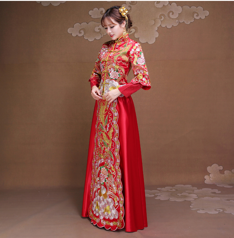 雍容華貴中式禮服，復古時尚中國風新娘禮服