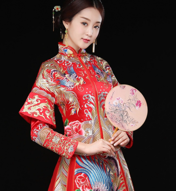 秀禾服龍鳳褂新娘禮服，結婚嫁衣中式禮服