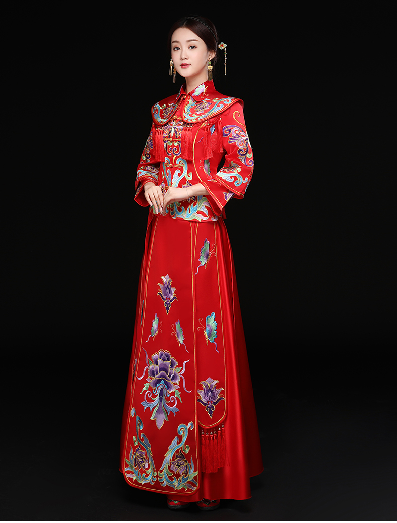龍鳳褂新娘禮服，結(jié)婚禮服中式禮服