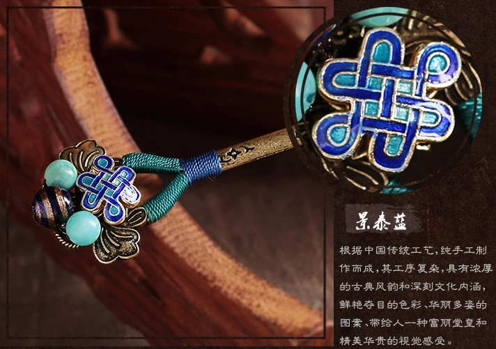 古典宮廷中國風(fēng)手工簪子盤發(fā)頭飾
