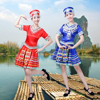 精致唯美苗族服裝少數民族服裝圖片