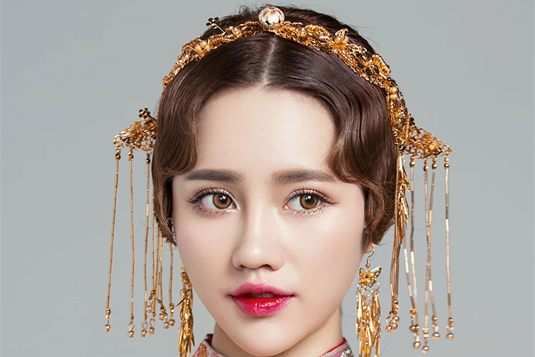 金色四件套古裝頭飾，古典韻味發飾