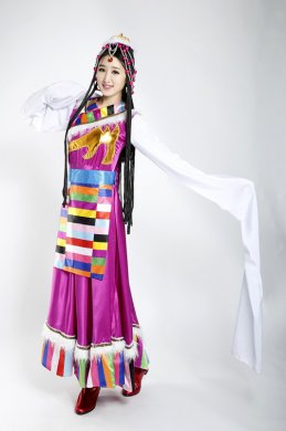 藏族少數民族服裝圖片