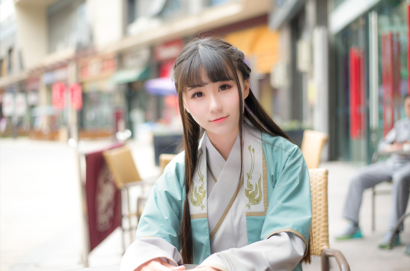 情侶漢服刺繡半臂交領襦裙