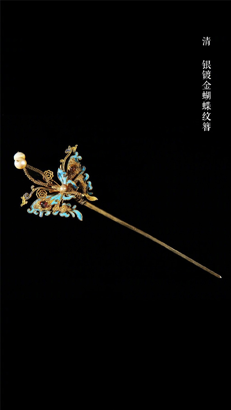 清朝各式動物形態的簪子發飾