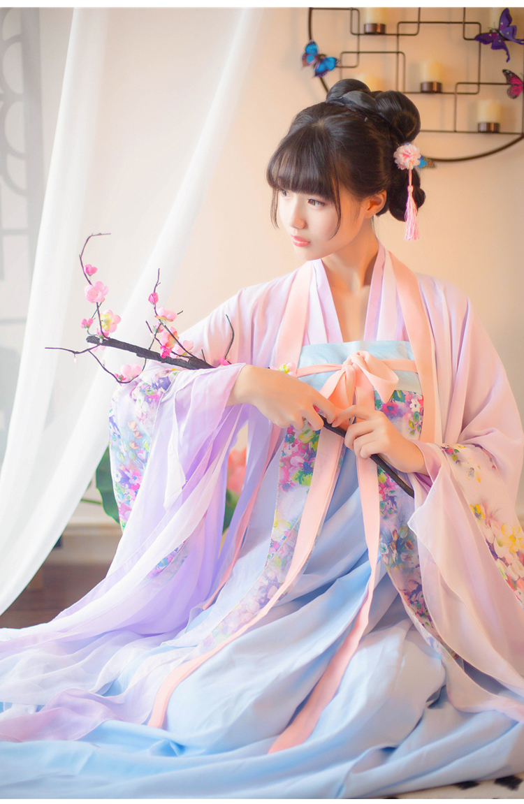 飄逸仙女齊胸襦裙漢服古裝美女圖片