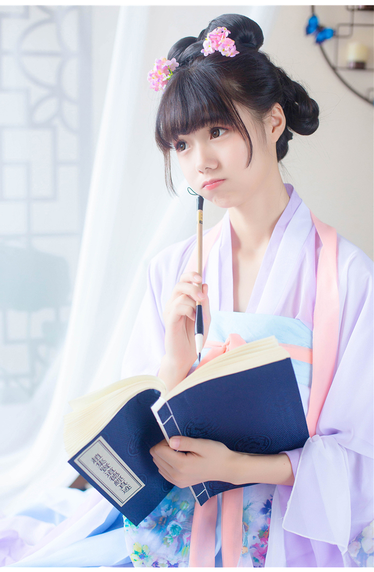 飄逸仙女齊胸襦裙漢服古裝美女圖片