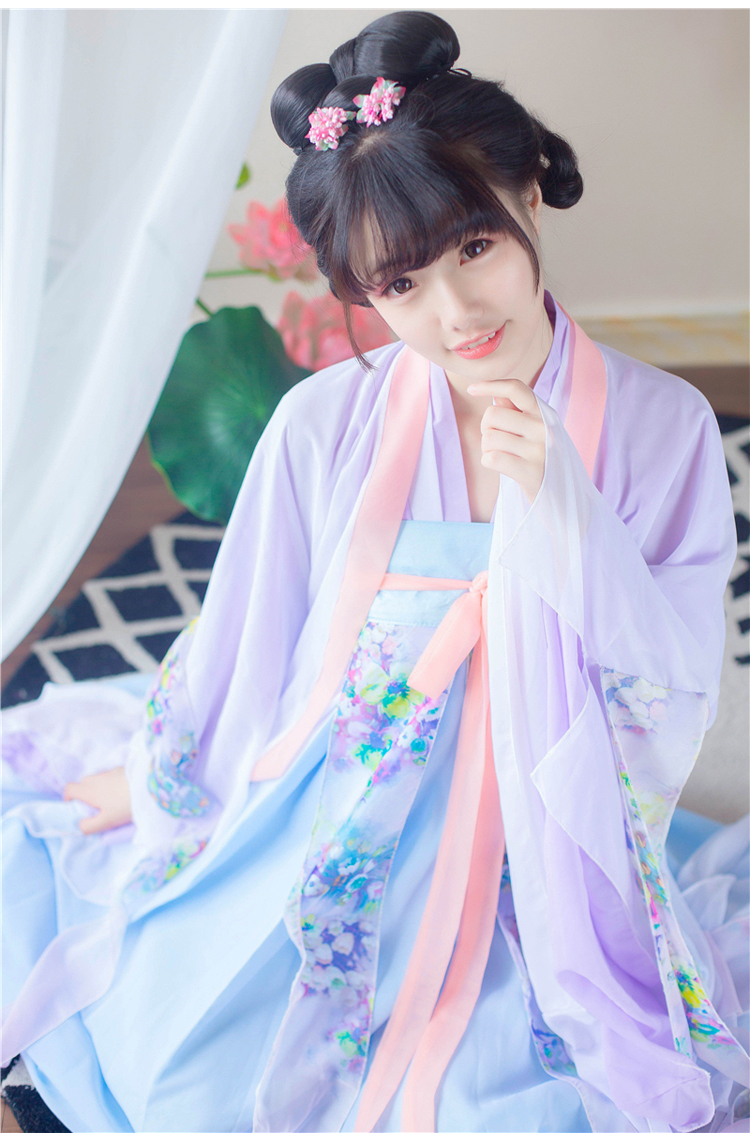 飄逸仙女齊胸襦裙漢服古裝美女圖片