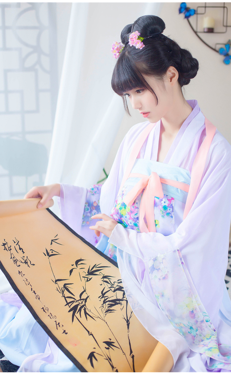 飄逸仙女齊胸襦裙漢服古裝美女圖片