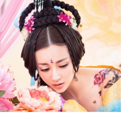 清新靚麗的古裝發型