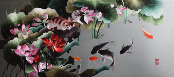 蜀繡大師——孟德芝，作品欣賞