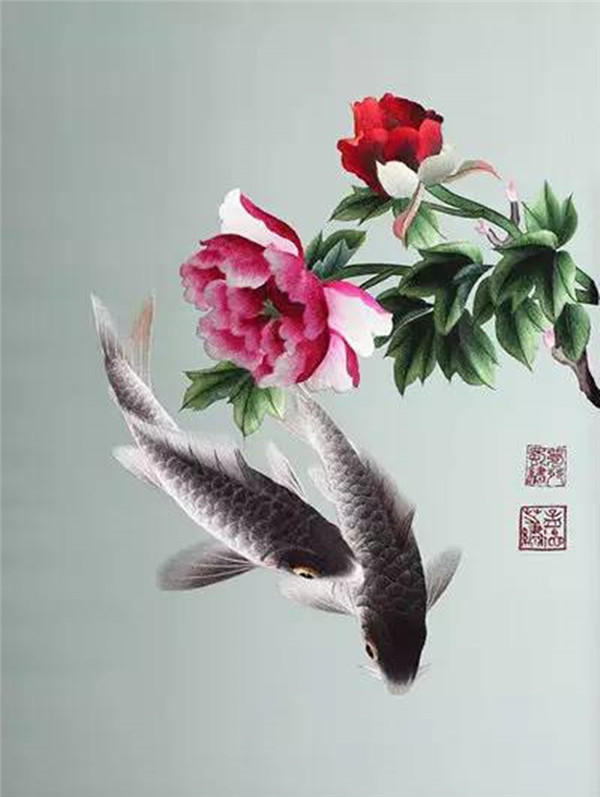 蜀繡大師——孟德芝，作品欣賞