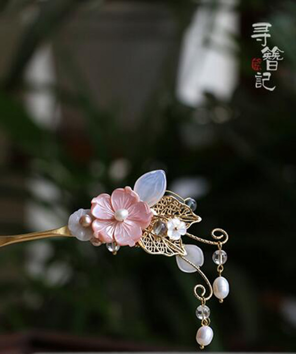 發簪步搖頭飾流蘇簪子