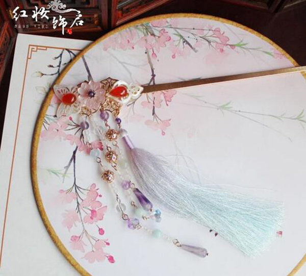 古風步搖 漢服發飾搭配發簪