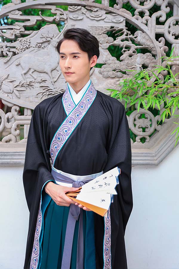 交領齊腰褥群大袖漢服禮服