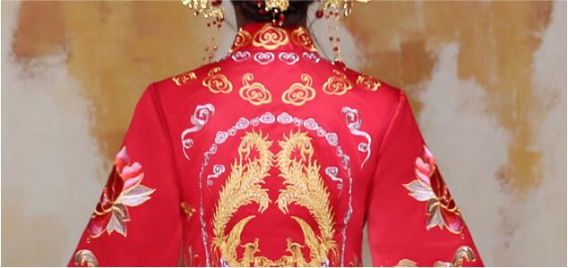 中國風蘇繡秀禾服嫁衣中式婚禮禮服