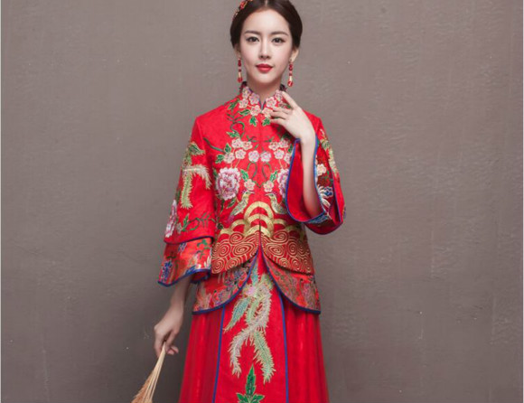 中式喜服民族風刺繡中式禮服