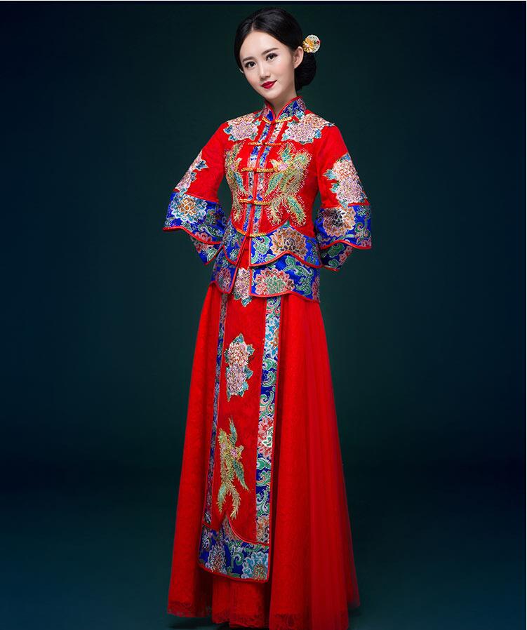 復古嫁衣古代喜服中式禮服