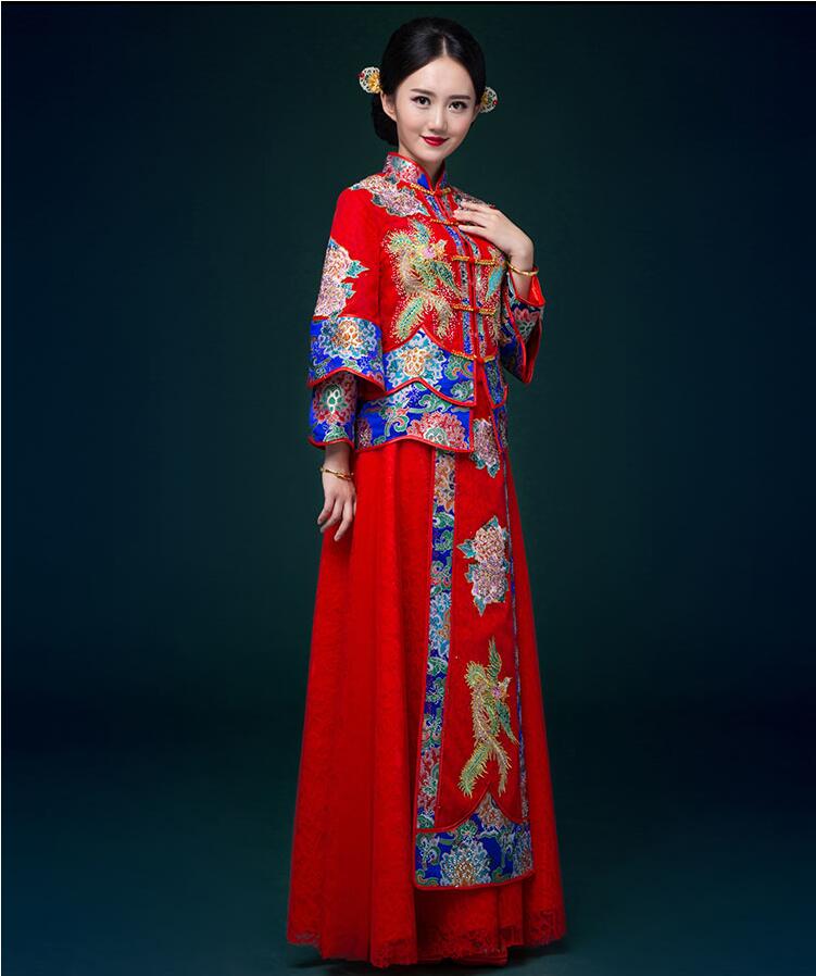 復古嫁衣古代喜服中式禮服