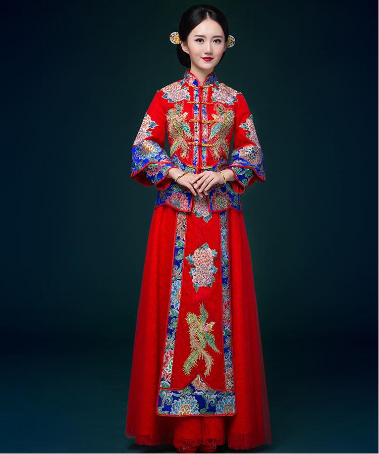 復古嫁衣古代喜服中式禮服