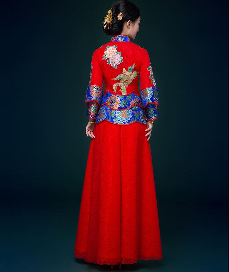 復古嫁衣古代喜服中式禮服