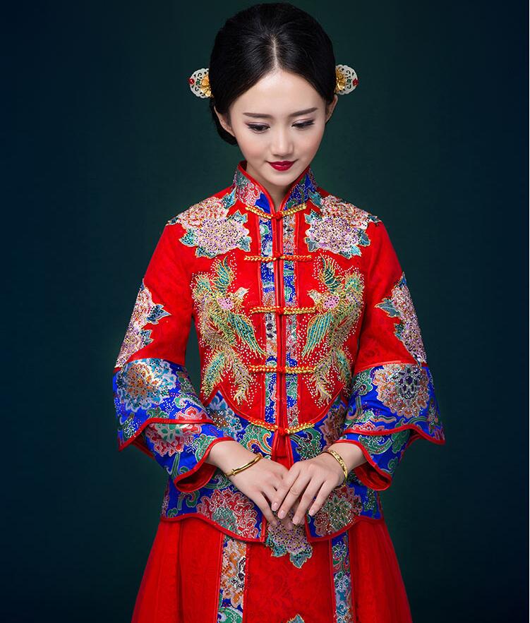復古嫁衣古代喜服中式禮服