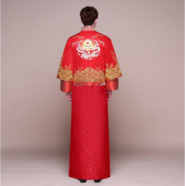 馬褂龍鳳褂新郎結婚禮服c