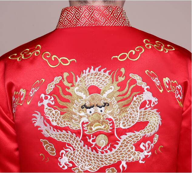 馬褂龍鳳褂新郎結婚禮服c