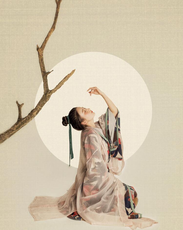魏晉風直裾襦裙 漢服美女