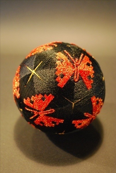 精美的手工手鞠球工藝品，絲線纏繞的藝術(shù)品！