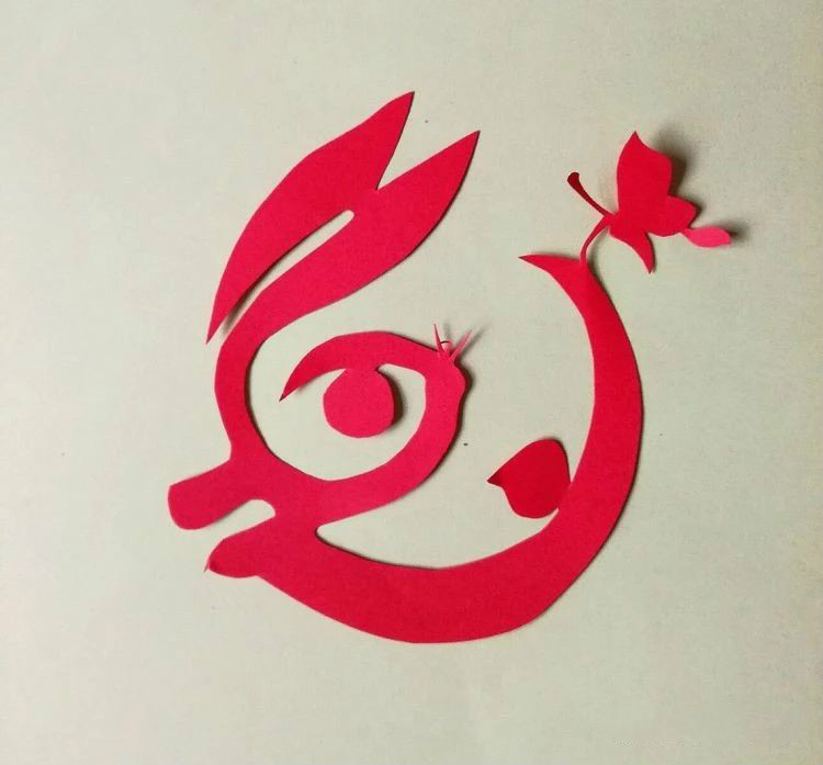 創意十足中秋玉兔剪紙，兔子鬧仲秋