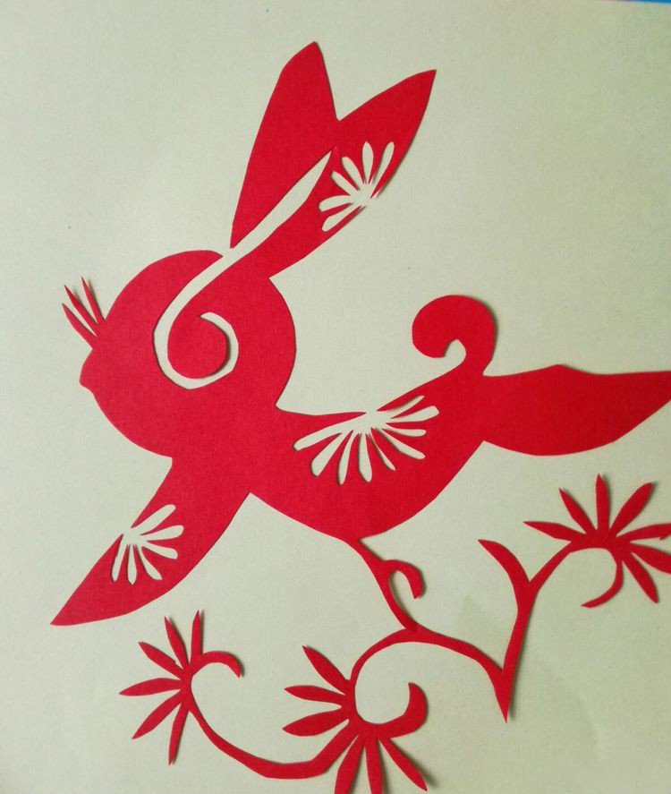 創意十足中秋玉兔剪紙，兔子鬧仲秋