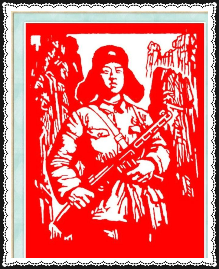 42幅學雷鋒剪紙藝術：雷鋒精神卻經久長存
