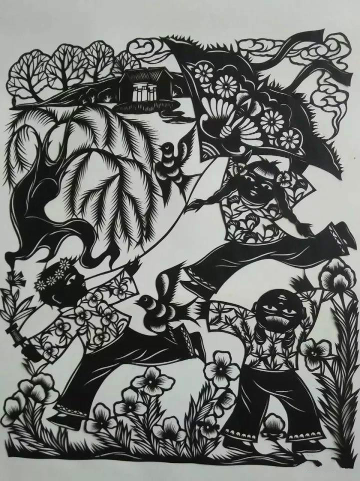 20款童年趣事剪紙：宗華陽老師剪紙作品