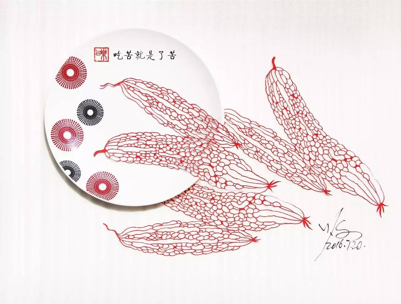 剪紙藝術作品：一次鏤空一根線條的信仰！