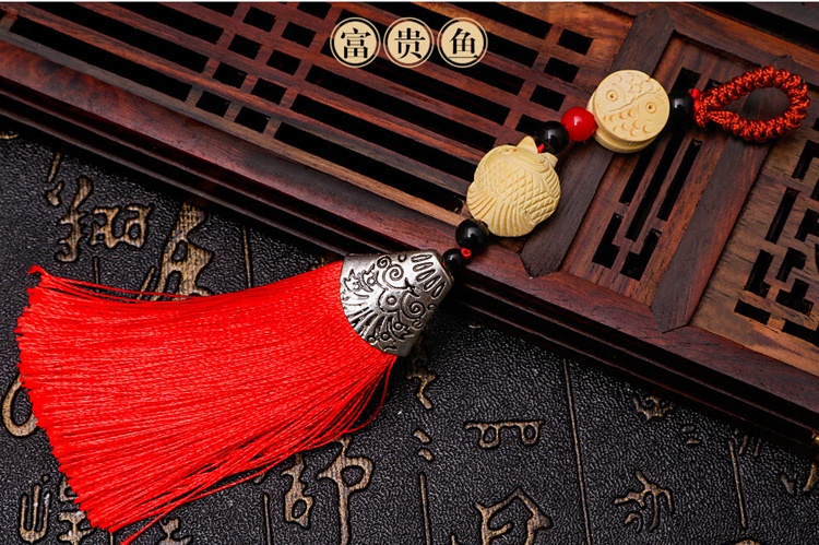 中國風流蘇木雕，年年有余細膩木雕