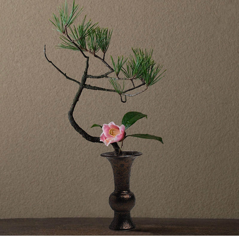 優雅古韻插花藝術：天尊瓶花器中式插花