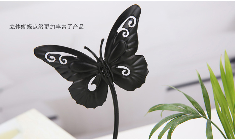 簡約現代小清新鐵藝植物透明玻璃瓶花架