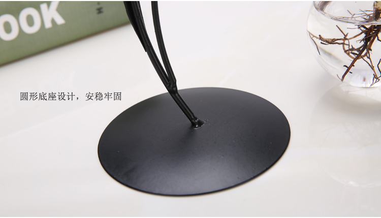 簡約現代小清新鐵藝植物透明玻璃瓶花架