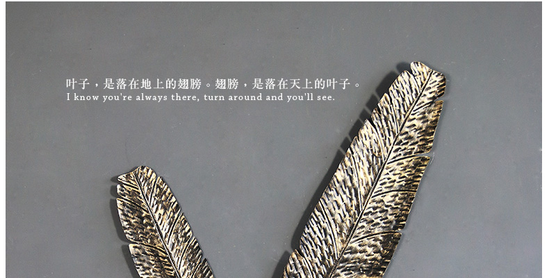 創意墻壁裝飾鐵藝芭蕉葉子壁飾掛件