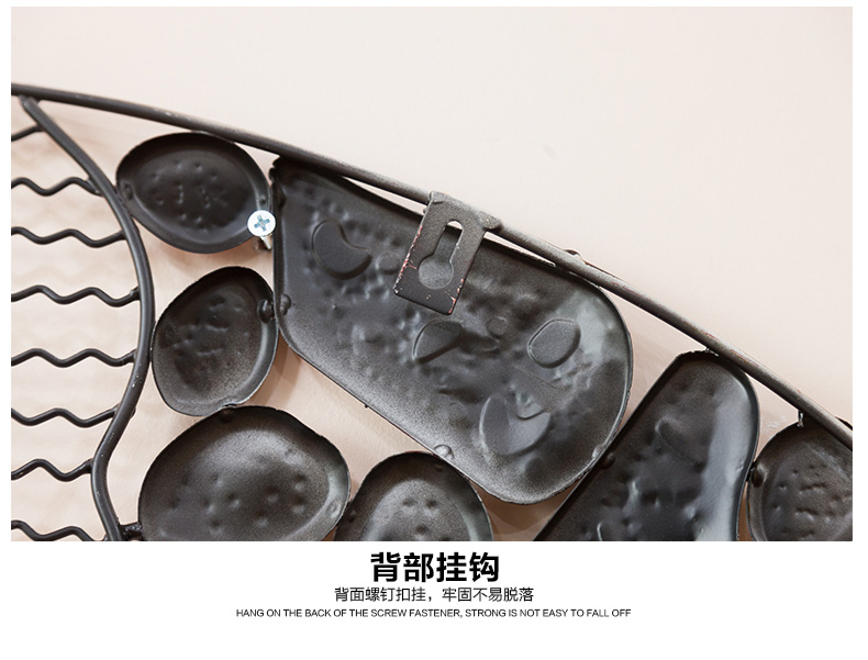 歐式創意壁飾掛件鐵藝魚立體墻飾掛飾