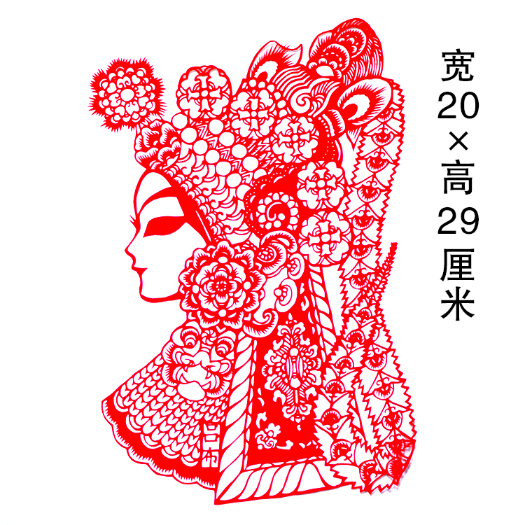 四款《三國演繹》人物手工剪紙藝術