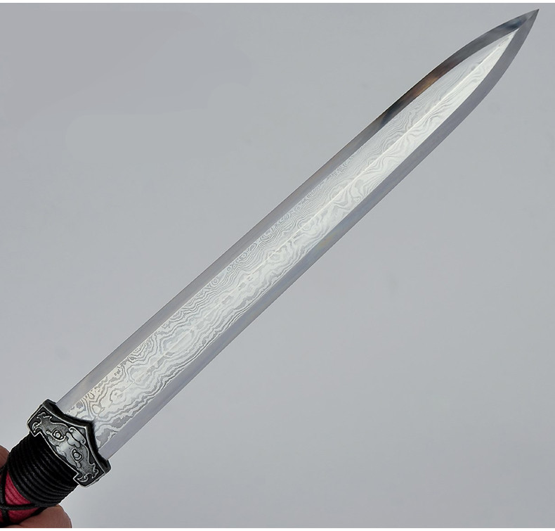 漢代短劍質樸簡約兵器，中國風工藝品寶劍