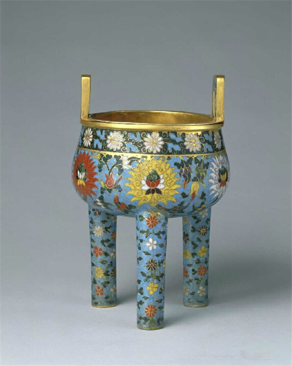 故宮博物館藏元明清掐絲琺瑯，景泰藍