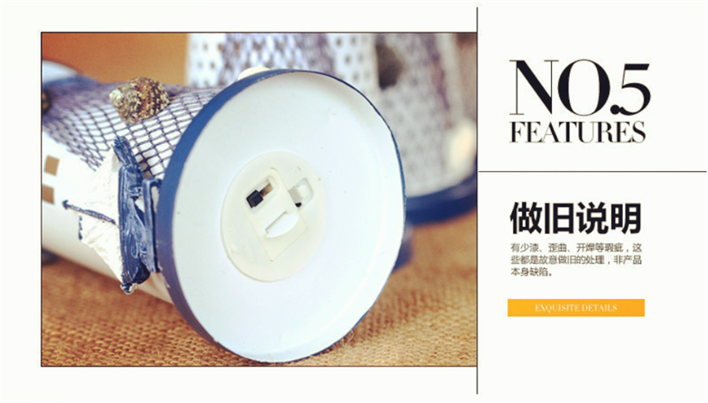 地中海風格創意鐵藝燈塔工藝品