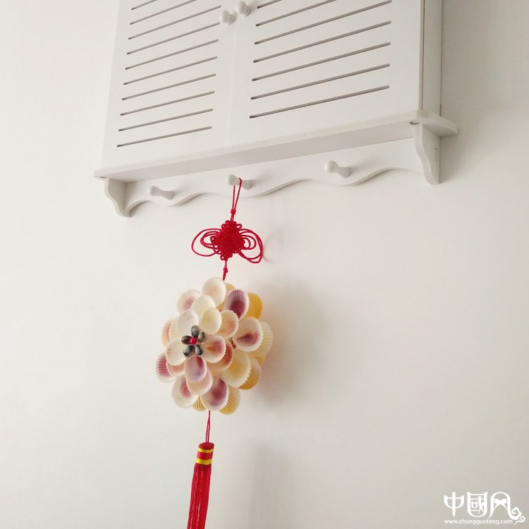 純天然的海螺貝殼平安結裝飾工藝品