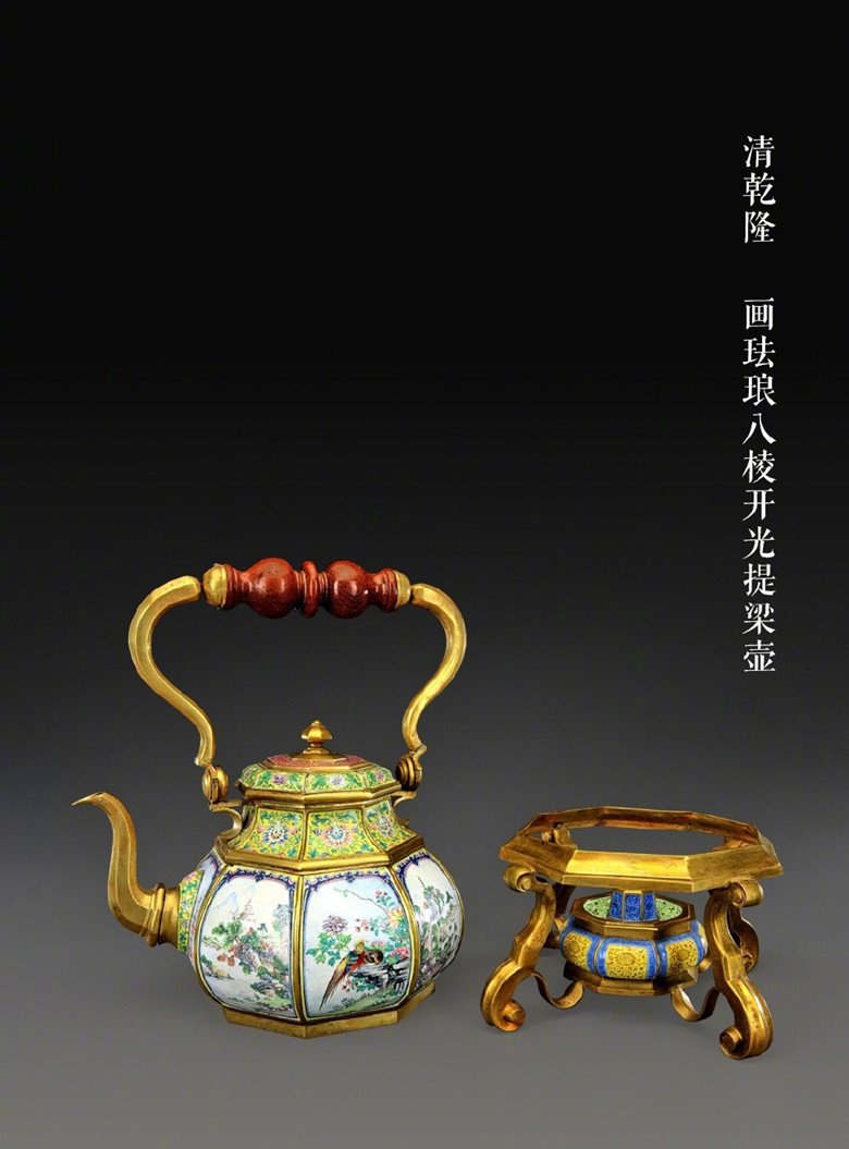 清代瓷胎畫(huà)琺瑯瓷器