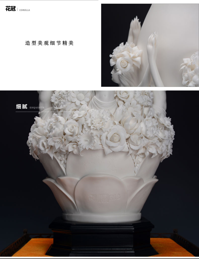 創意家居植物飾品擺件，白瓷瓷器工藝品